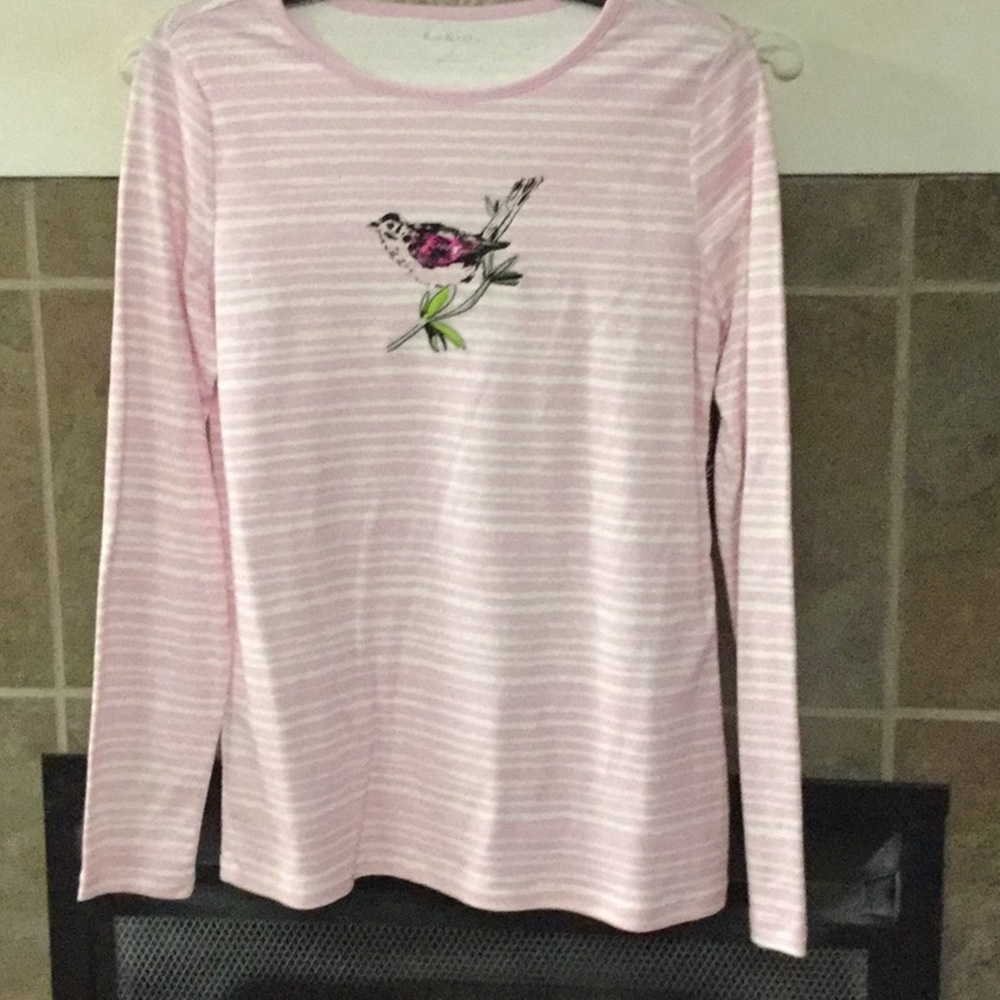 Kim Rogers stripped tee shirt.  NWOT